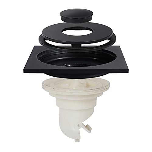 Siphon de sol carré 100x100 en laiton à grand débit d'évacuation