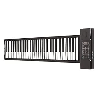 61 Touches Roll Up Piano, Portable Hand Roll Piano Fonction MIDI 1100mAh Batterie Clavier Piano avec Affichage Numérique… - Les Beatles, Paul McCartney, John Lennon, RIngo Starr, George Harrison 61 Touches Roll Up Piano, Portable Hand Roll Piano Fonction MIDI 1100mAh Batterie Clavier Piano avec Affichage Numérique… – Image 7