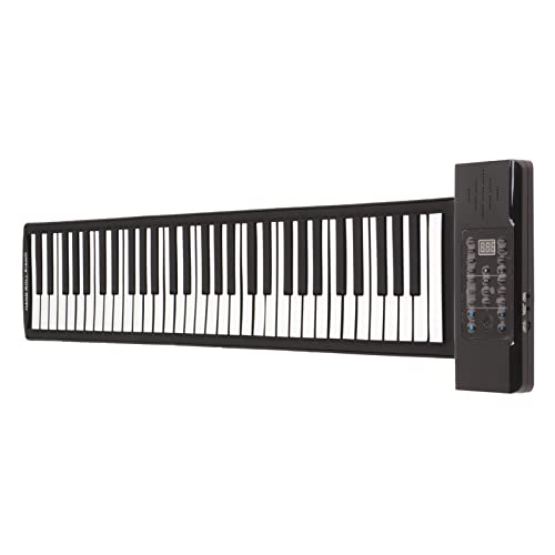 61 Touches Roll Up Piano, Portable Hand Roll Piano Fonction MIDI 1100mAh Batterie Clavier Piano avec Affichage Numérique… - Les Beatles, Paul McCartney, John Lennon, RIngo Starr, George Harrison 61 Touches Roll Up Piano, Portable Hand Roll Piano Fonction MIDI 1100mAh Batterie Clavier Piano avec Affichage Numérique… – Image 8