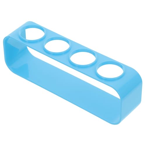 ERINGOGO 4agujeros Soporte De Probetas De Plástico Para Experimentos Científicos Infantiles Gradilla Desmontable De Huecos Accesorio Educativo Seguro y Funcional Para Clases De Química