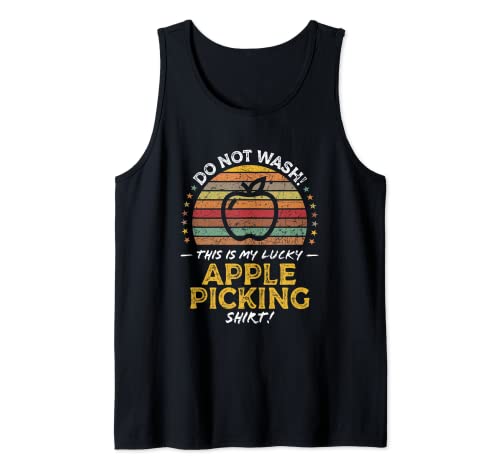 Funny Apple Picker, Picking Season Orchard Quote Graphic Tank Top
