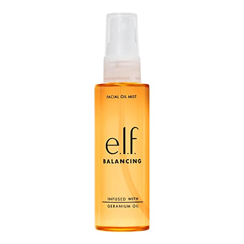 E.l.f. Balancing Facial Oil Mist, Essential Oil-Infused Mist, Helps Reawaken & Calm The Mind & Balance Mood, Vegan & Cruelty-Free, 2.02 Fl Oz #TOP20