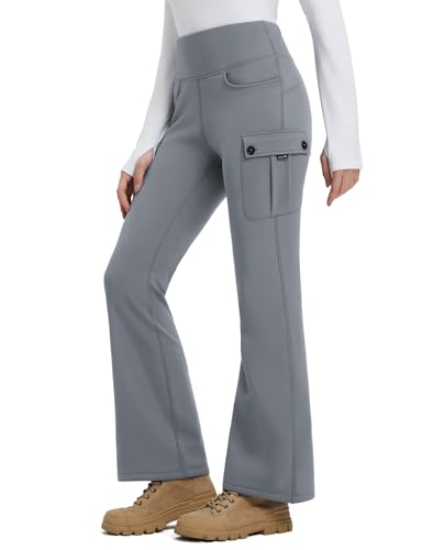 Amazon.com: baleaf Women's Fleece Lined Pants Winter Warm Snow