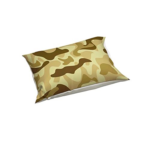 Housse de couette camouflage 135x200 jaune en microfibre ultra douce 3 pcs - 5