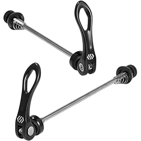 Chooee Quick Release Skewers Front & Rear Set for Mountain Bike MTB Black Cover