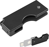 sciuU Metall Schutzhülle mit klappbarem Dreh-Design kompatibel mit Yubico Security Key NFC/YubiKey 5 NFC / 5 NFC FIPS, USB-A - Kratzfeste & leichte Schutzabdeckung Hülle aus Aluminiumlegierung