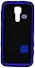 MyBat KYOCERA C6725 Hydro Vibe Tuff Hybrid Phone Protector Cover - Retail Packaging - Titanium Dark Blue/Black