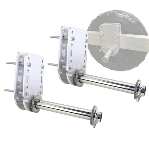GEATaaT Boat Lift Wheel Kit, Adjustable Boat Lift Wheel Bracket Fit for Most Boat Lifts (Wheels not Included)