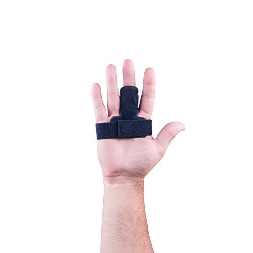 MedicHelp The Original Adjustable Trigger Finger Splint with Innovative Foam Black | Designed in The UK