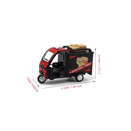 Modelo Miniatura Vehículo Tang Express 1/64 Rojo miniatura 4