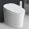 EPLO Smart Toilet,Bidet Toilet Pump-assisted,Blackout Flush,Heated Seat,Dual Auto Flush,Warm Water,Foot Sensor Operation,Modern Tankless Elongated Toilets with LED Display for Bathrooms E16BP