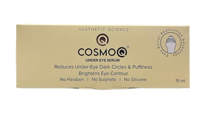 CosmQ Under Eye Serum – Dark Circle Remover & Anti-Puffiness Formula | Lightweight, Paraben-Free, For All Skin Types-image-5