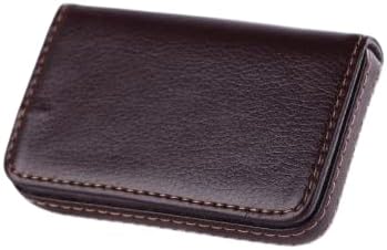 Amazon 名刺入れ レディース カードケース コンパクトサイズ メンズ おしゃれ 薄型 薄い 人気 大容量 40枚 柔らかい 収納可能 合皮レザー 無地 マグネット内蔵 カード入れ ポイント消化 レザー 女性用 革 名刺入 軽量 ミニ かわいい ポイントカード ダークブラウン