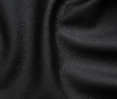 DOMO. collection Sofa Berlin, Leder, klassisches 3er Sofa, Polstergarnitur mit weichem Kunstleder und hochwertigem Federkern, 3 Sitzer 178 x 90 x 89 cm (BxTxH), schwarz