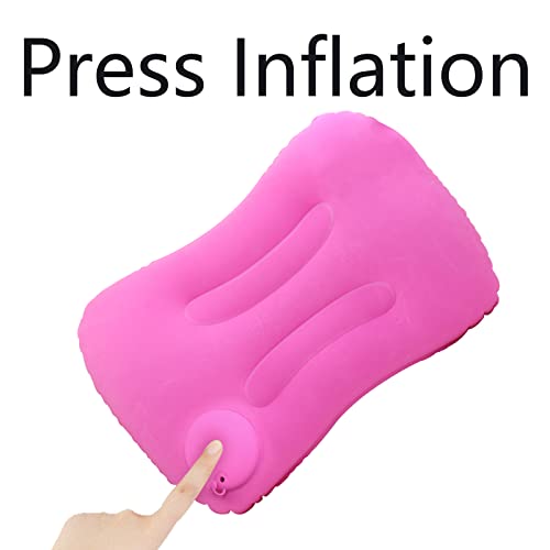 YOUXIU Aufblasbares Kissen, Camping Kissen, Reisekissen Handpresse Aufblasbar – Praktisches Kopfkissen zum Camping, Outdoor, Backpacking, für Auto, Flugzeug, Strand – Ideal Für Urlaub, Reise