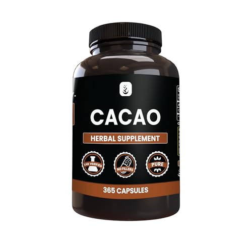 Pure Original Ingredients Cacao (365 Capsules) No Magnesium Or Rice Fillers Always Pure Lab Verified