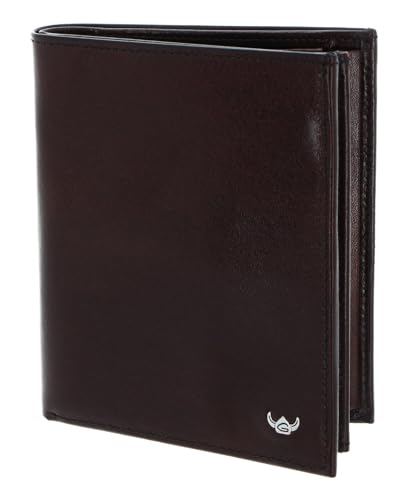 Porte-monnaie Colorado Golden Head en cuir bordeaux de haute qualité