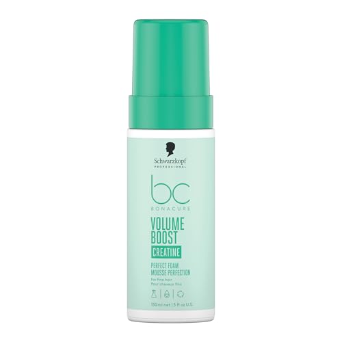 Schwarzkopf Professional Bonacure Volume Boost Perfect Foam Mousse Coiffante Cheveux Fins Et Mous Complexe De Soins Végan Avec Créatine Et Panthénol...