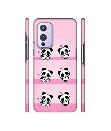 Image of Amazon Brand - Solimo Designer Panda Pattern 3D Printed Hard Back Case Mobile Cover for OnePlus 9