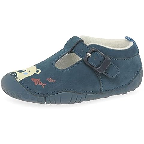Start-rite Grizzly Boys Prewalkers 4 Dusty Blue Nubuck Cover