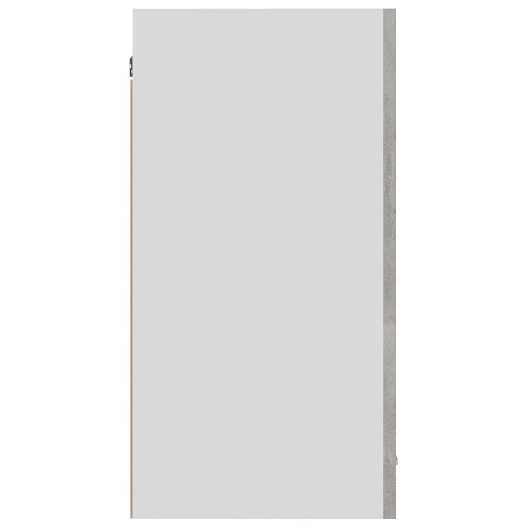 vidaXL Hängeschrank 2 Regalböden Küche Schrank Einbauküche Küchenzeile Küchenmöbel Oberschrank Küchenschrank Betongrau 80x31x60cm Holzwerkstoff