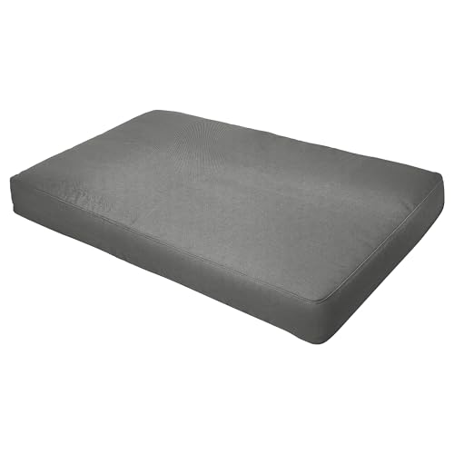 Coussin extérieur 124 x 62 cm gris foncé pour chaises inconfortables
