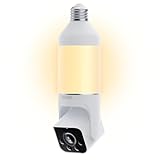 Smart Lighting and Wide 160° View Security Camera - A motion-activated light and security camera are conveniently powered by any light fixture for effortless outdoor protection and automation. Sees more with a 160° wide-view bulb camera for enhanced ...