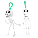 DIKACA 2Piezas Halloween Cuerdas De Tirón Decoración Espeluznante para Fiestas y Bromas Flexible y Portátil para Asustar Adornar