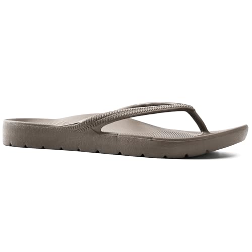 Image of Flip Flops for Women and Men with Arch Support Comfortable Recovery Slide Sandals Slip Resistant Shower Shoes Walking Thong Sandals Lightweight and Soft Footbed Slides Flip Flops