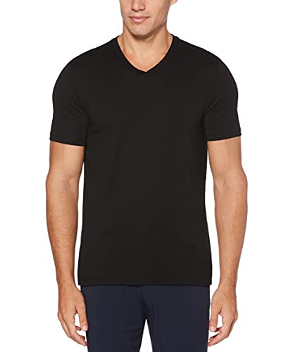 Perry Ellis Men's Core V-Neck Pima Cotton T-Shirt with Soft, Stretch Fabric (Size X-small-4XL Tall)