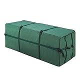 Christmas Tree Storage Bag- For up to 9 FT Artificial Trees- Quality Green Canvas & Binding Straps- Protects Holiday Decorations by Tiny Tim Totes