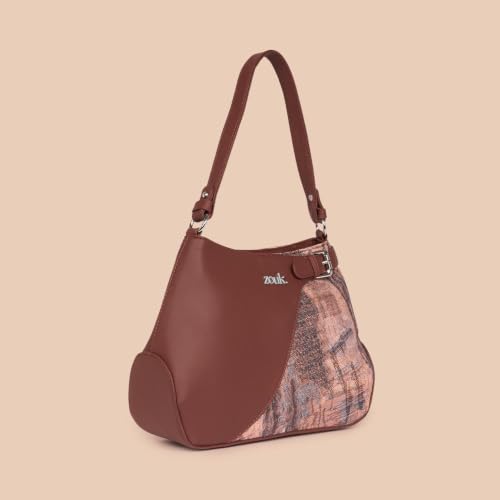 Image of ZOUK Ira Handbag | Stylish Women's Handbag | Luxury Shoulder Bag for Women | Trendy | Fancy Ladies Handbags | Small Purse for Events | Water-Resistant