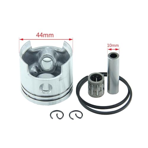 Kit piston 44 mm pour moteur 2 temps 49cc 52cc de débroussailleuse 1E44F-5