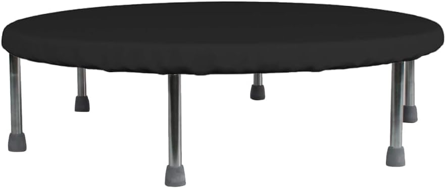 Trampoline Cover Mini Trampoline Cover Waterproof protective cover for Trampoline Indoor Outdoor Garden Rebounder (Not Spring Cover) (Black, 36"Dia x 4.3"H)