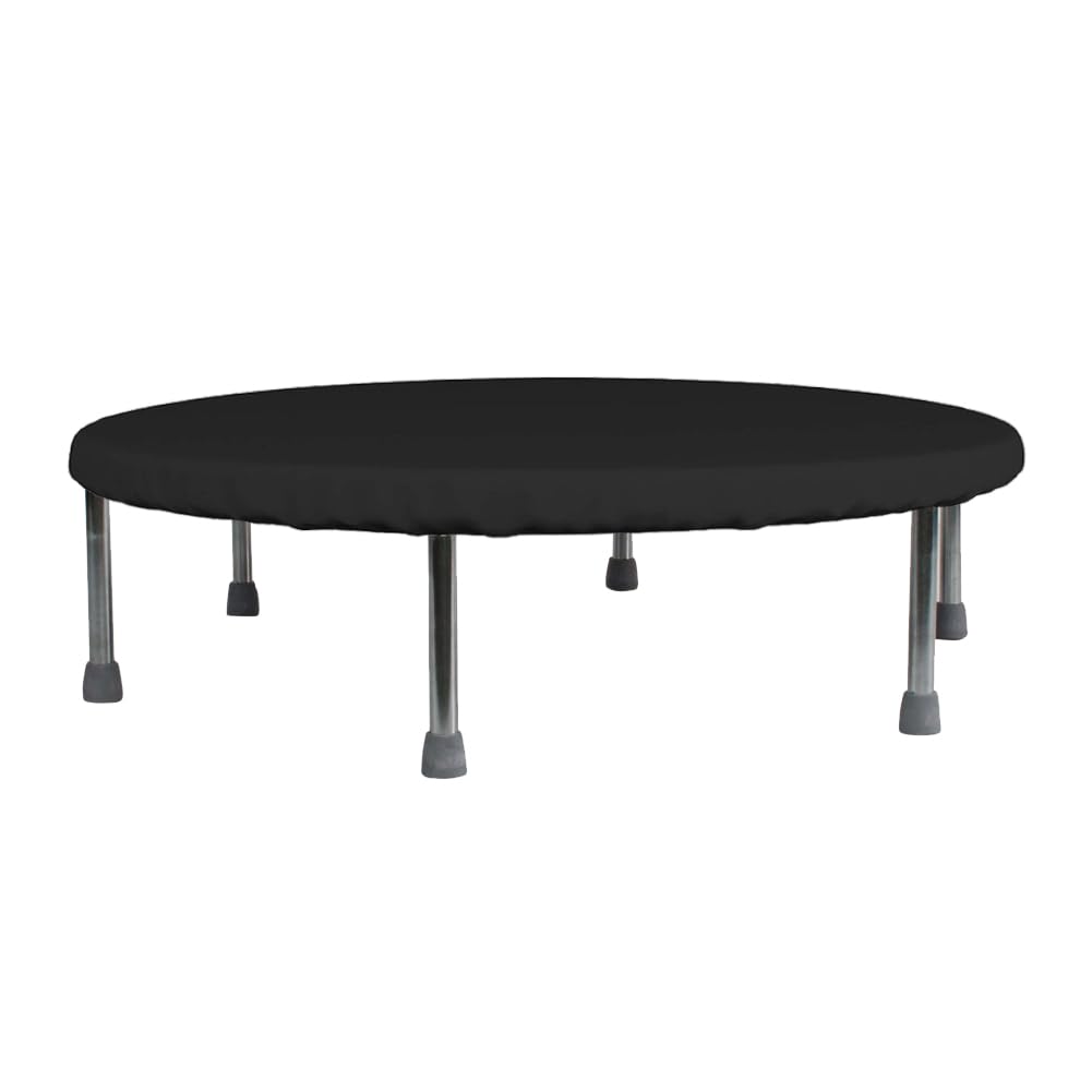 COOSOO Trampoline Cover Mini Trampoline Cover Waterproof protective cover for Trampoline Indoor Outdoor Garden Rebounder (Not Spring Cover) (Black, 48