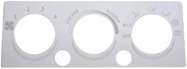 Technical Precision Replacement for PAYSTAR Year 2013 Stainless Steel AC Heater Control Panel with 3 KNOB and 2 Button Cutouts