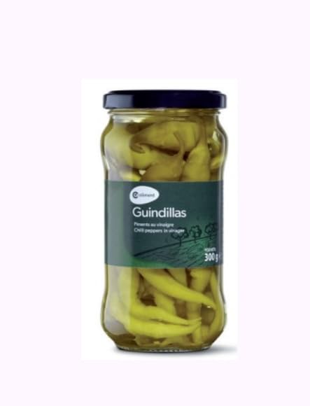 Generisch Guindilla Vasca Grüne Chili-Peperoni, 30g Glas, Dosenfutter, Gekühlt. PACK DE 4
