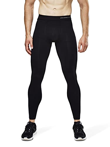 STRAMMERMAX Performance® Compression Tights | Herren | Trainingstights | atmungsaktives High Tech Gewebe (XL/XXL, Schwarz) Cover