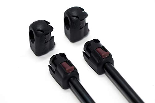 Quick Release End Fittings For 10Mm Ball-Stud (4 Pack) - Black M6 Female Thread - Gas Spring Strut Lift Support Sockets Rt-60-00005 (4) #TOP4