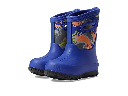 BOGS Neo Classic Topo Camo (Toddler/Little Kid/Big Kid) Blue Multi 13 Little Kid M