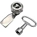 Stainless Steel MS705 Tool Lock with Rotating Tongue 1Pcs(H5mm-Stainless)