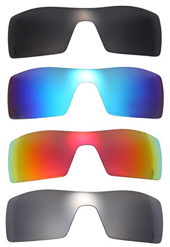 NicelyFit 4 Pairs Polarized Replacement Lenses for Oakley Oil Rig Sunglasses Glass Frames