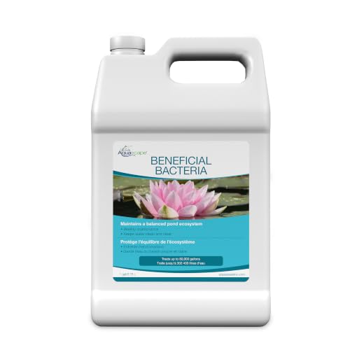 Aquascape Beneficial Bacteria Liquid Water Treatment for Ponds and Water Gardens (1 Gal / 3.78 L)