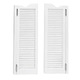 Elegante doppia porta battente 28/30/32/91,4 cm WStripe Wave Top design bianco finitura caffè ideale per cucina bagno e bar Decor 90 x 100 cm elegante soluzione per interni.