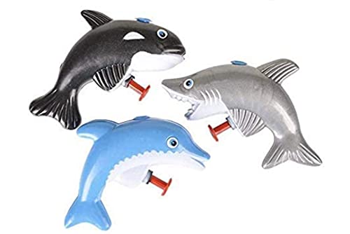6 Sea Animal Squirter Guns Water Pistols Whale Dolphin Shark Toys #TOP1