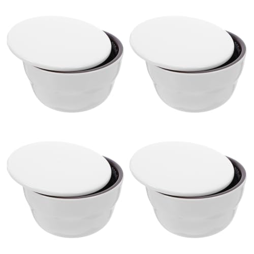 Image of BESTOMZ 2 Set Porcelain Coffee Cupping Bowl 200ml White Ceramic Tasting Cup