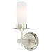 Westinghouse Lighting 6327000 Roswell Five-Light Indoor Chandelier, Brushed Nickel Finish with Frosted Opal Glass