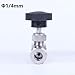 Adjustable Needle Valve OD14 Pipe in Stainless Steel, for Various Industrial Applications (Φ1/4mm)
