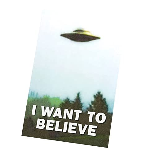 Toile I Want To Believe 30 cm x 42 cm pour habiller un mur vide avec style