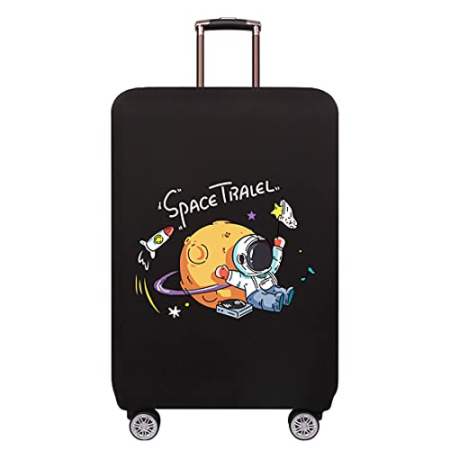 TRAVEL KIN Thickened Luggage Cover - Washable Travel Gear, 18/24/28/32 Inch Suitcase Spandex Protective Cover (XL 29"-32" Luggage, Astronaut)